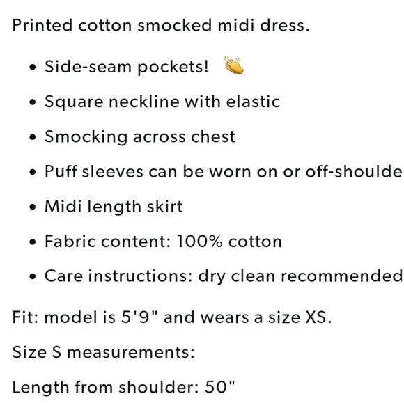 🌴🌺CYNTHIA ROWLEY - Alice Smocked Dress - Picture 6 of 9